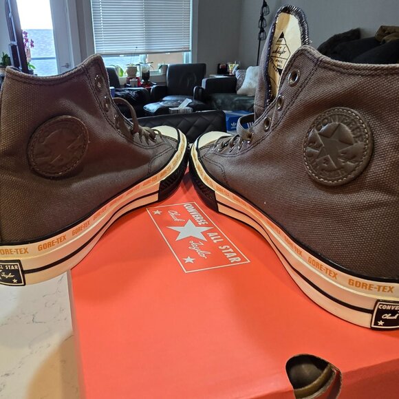 Converse Chuck 70 Gore-Tex High Top Truffle/Black Mens Size 10 A09484C New - Picture 6 of 13